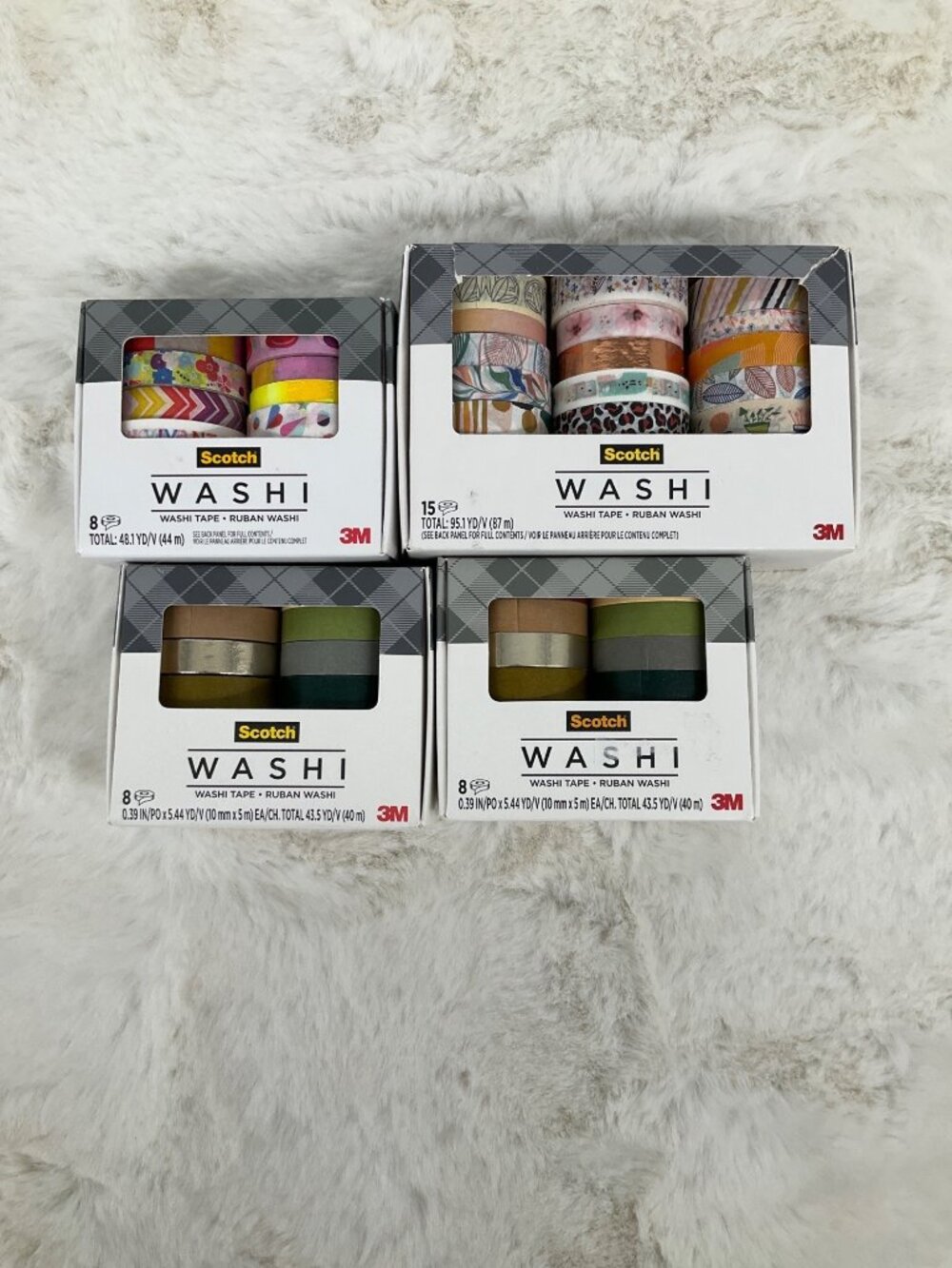 Scotch Washi Tape Multi-Pack: Total Of 39 Roll Lot NEW